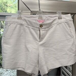 Lilly Pulitzer, White Resort Callahan Party Short, Size 12